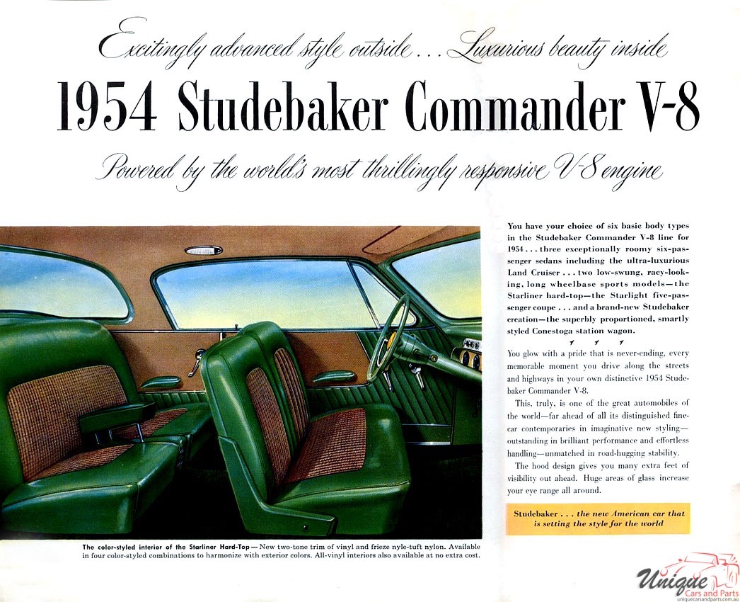 1954 Studebaker Commander V8 Brochure Page 15